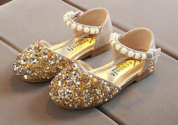 обувки с пайети за момичета, златна, розова, сребърна, детски летни обувки mimski sapatos, блестящи празничните обувки, за сватба, за рожден ден, вечер, 2019